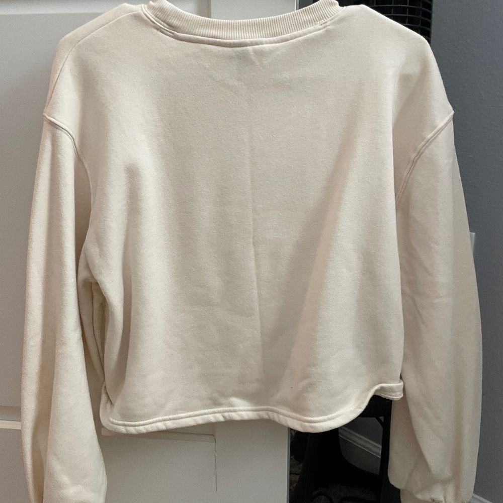 Extra Small Cream Universal Thread Crew - Picture 3 of 3